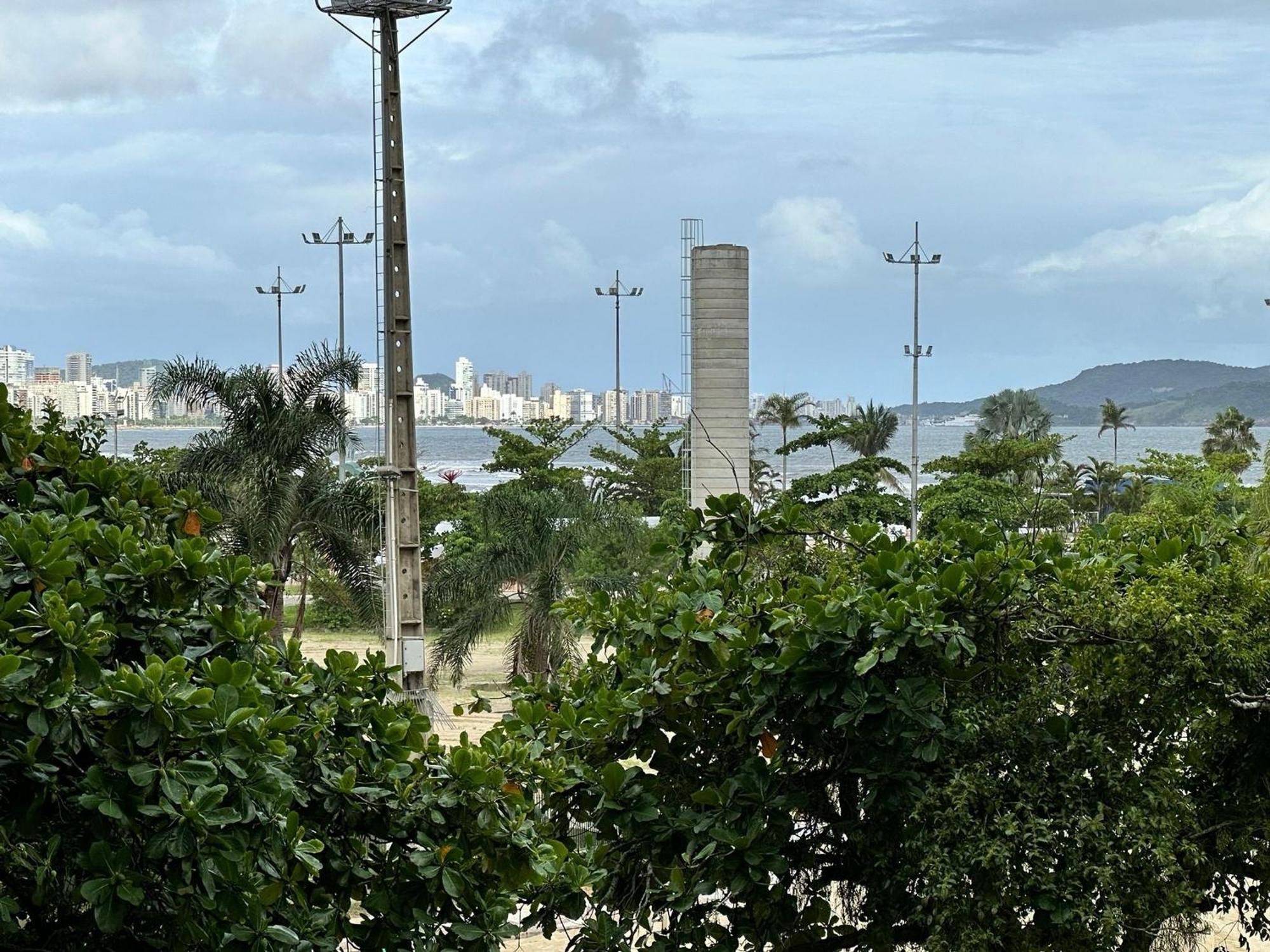 Ferienwohnung Ap Pe Na Areia Vista Parcial Mar Santos  Exterior foto