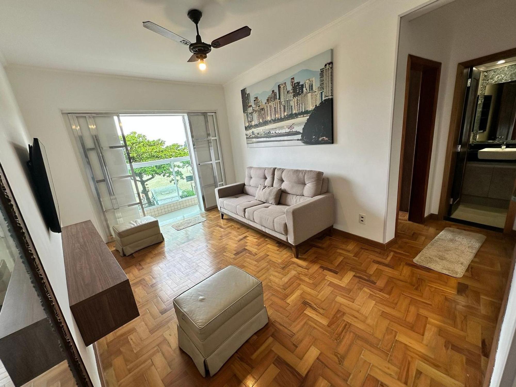 Ferienwohnung Ap Pe Na Areia Vista Parcial Mar Santos  Exterior foto