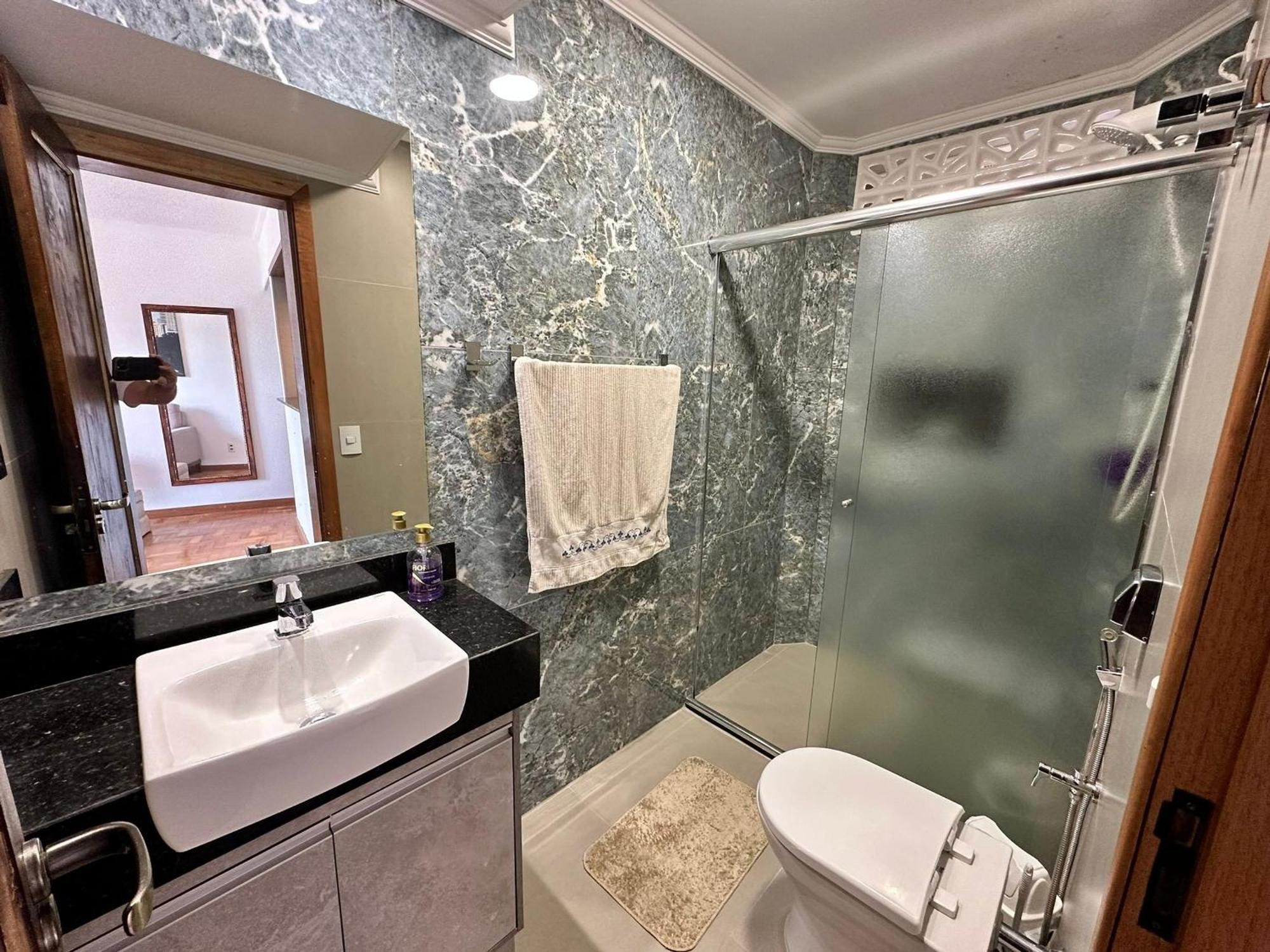 Ferienwohnung Ap Pe Na Areia Vista Parcial Mar Santos  Exterior foto