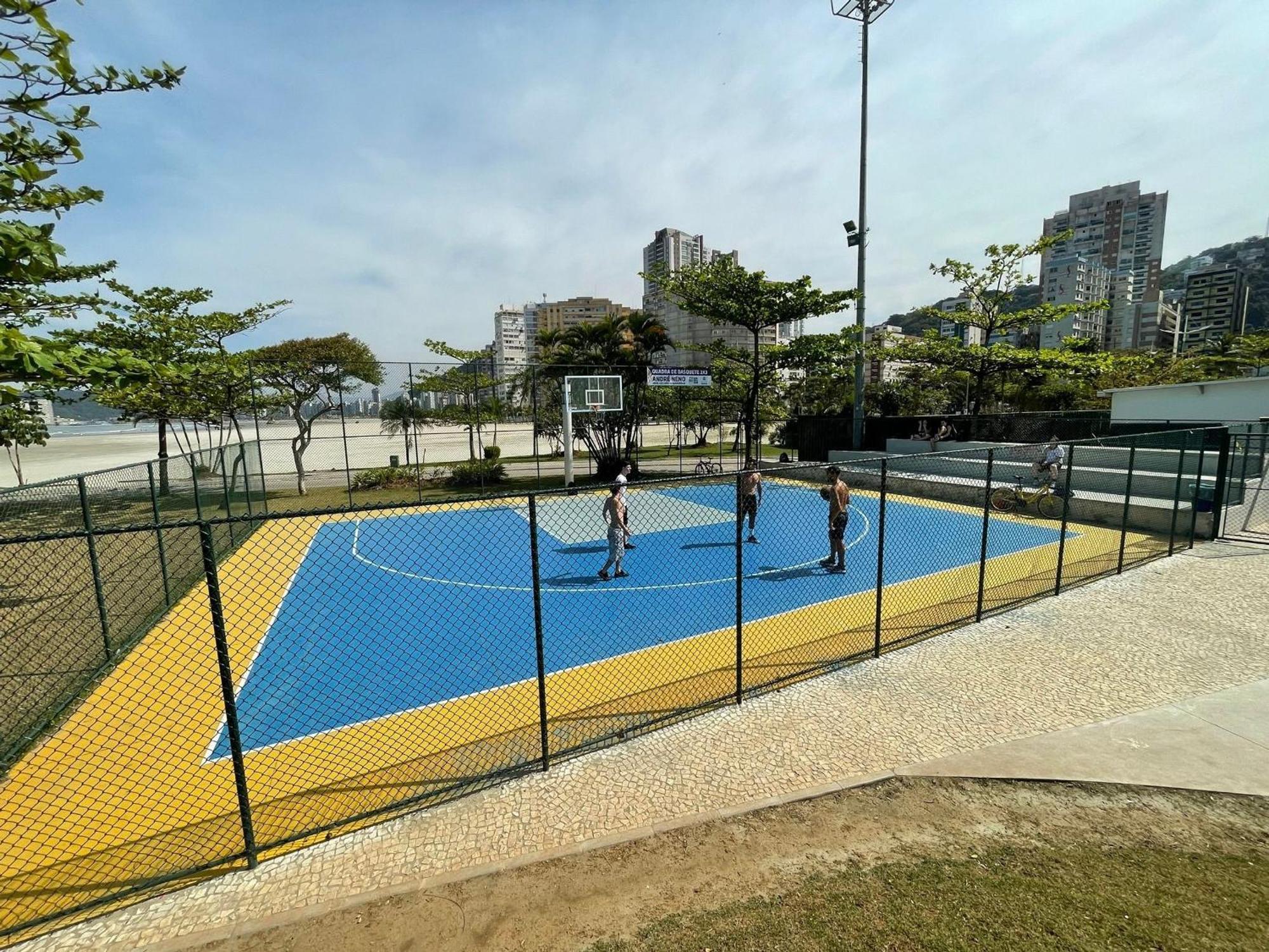 Ferienwohnung Ap Pe Na Areia Vista Parcial Mar Santos  Exterior foto
