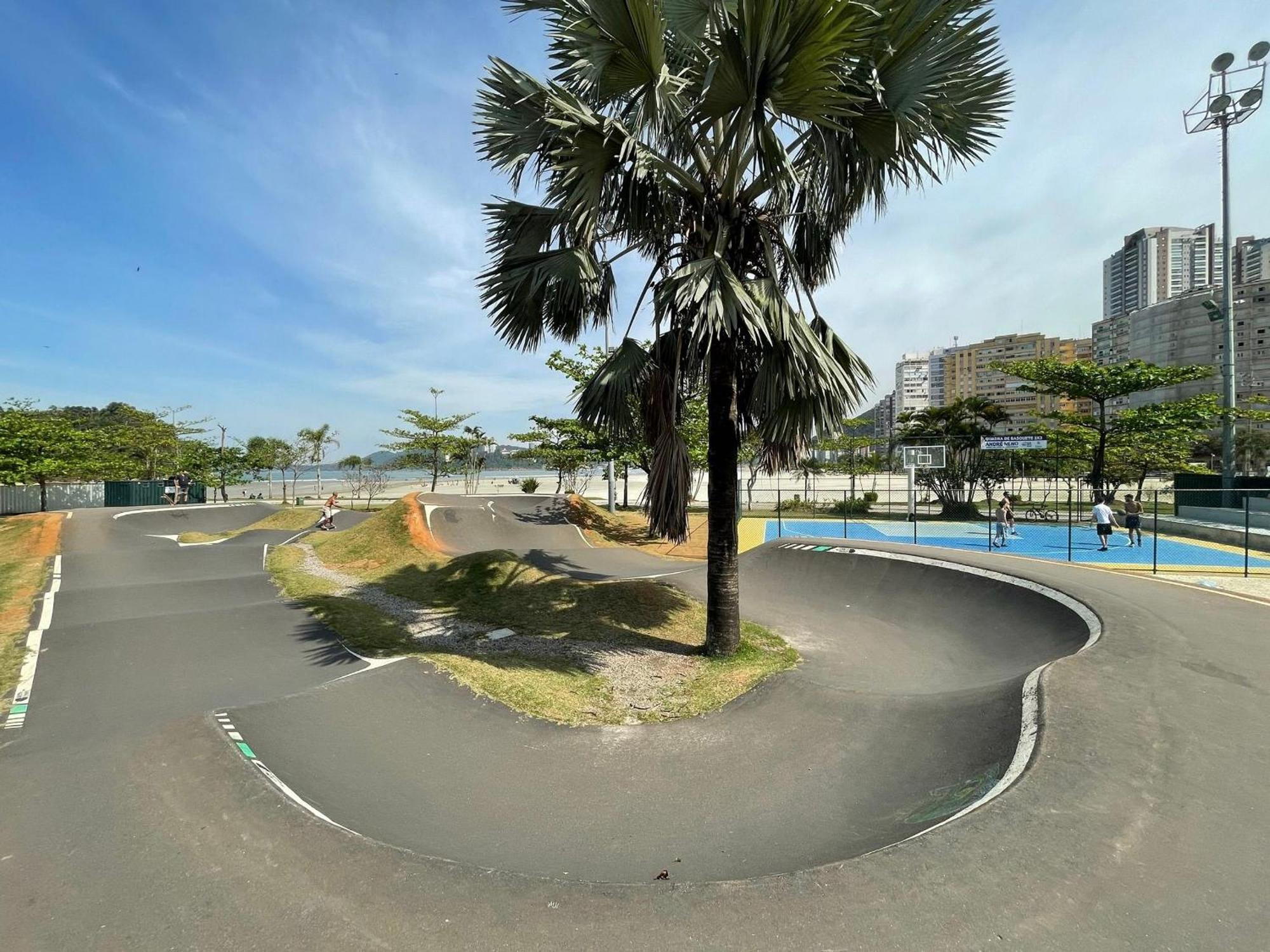 Ferienwohnung Ap Pe Na Areia Vista Parcial Mar Santos  Exterior foto