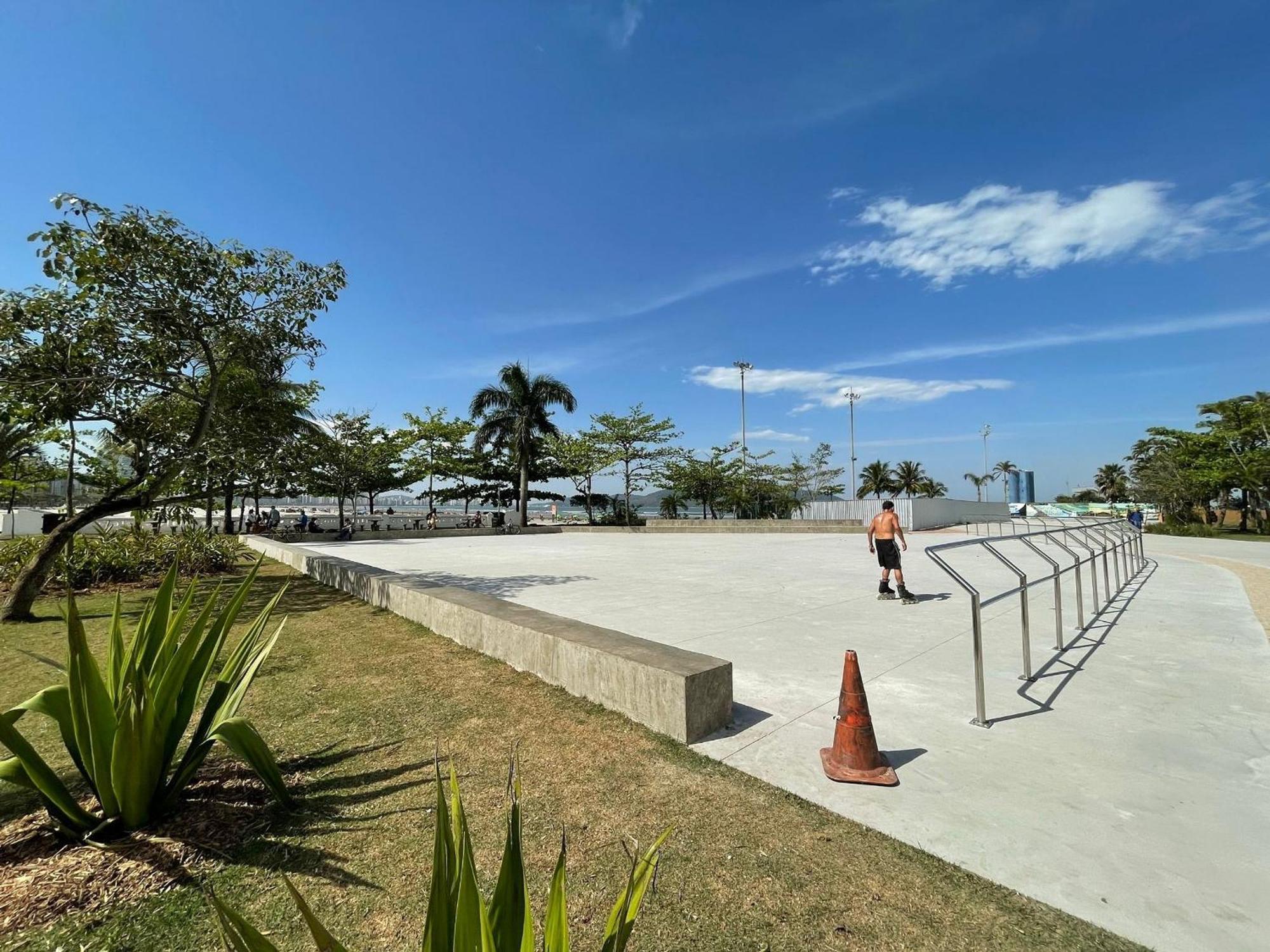Ferienwohnung Ap Pe Na Areia Vista Parcial Mar Santos  Exterior foto